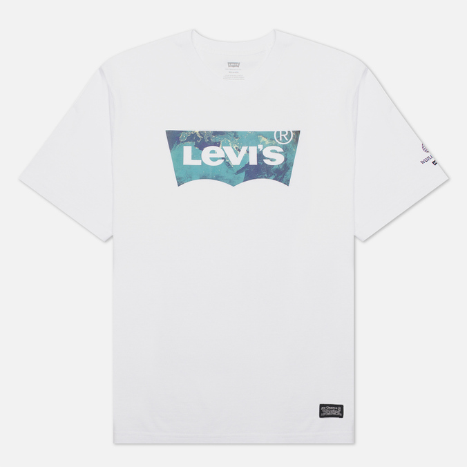 Мужская футболка Levi's, цвет белый, размер S 16143-0437 Relaxed Graphic - фото 1