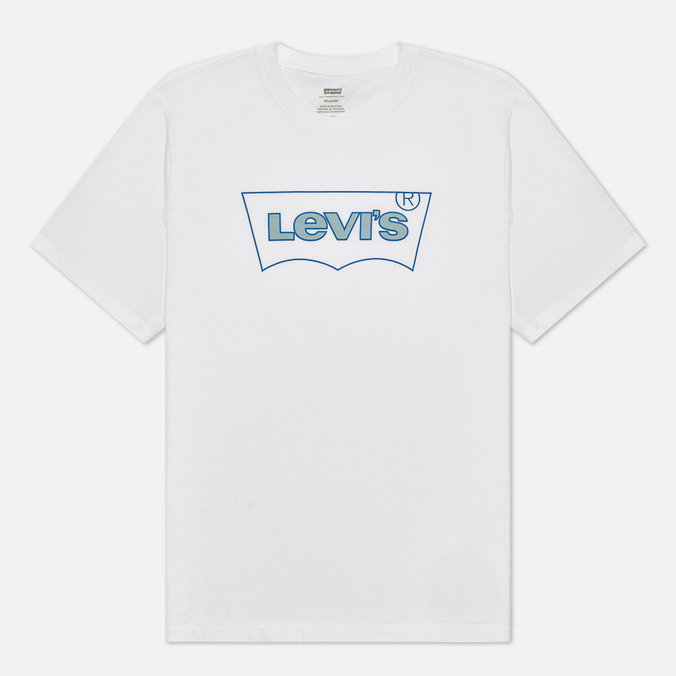 Мужская футболка Levi's, цвет белый, размер S 16143-0473 Relaxed Graphic - фото 1
