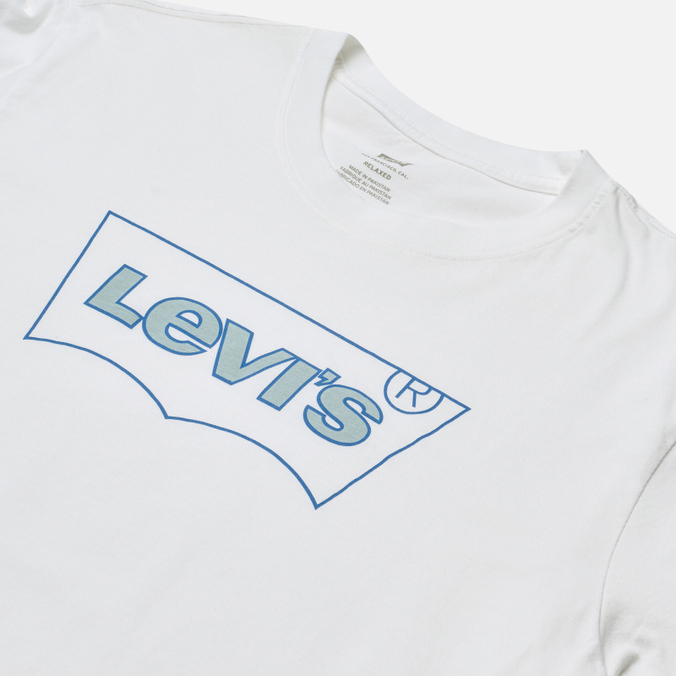 Мужская футболка Levi's, цвет белый, размер S 16143-0473 Relaxed Graphic - фото 2