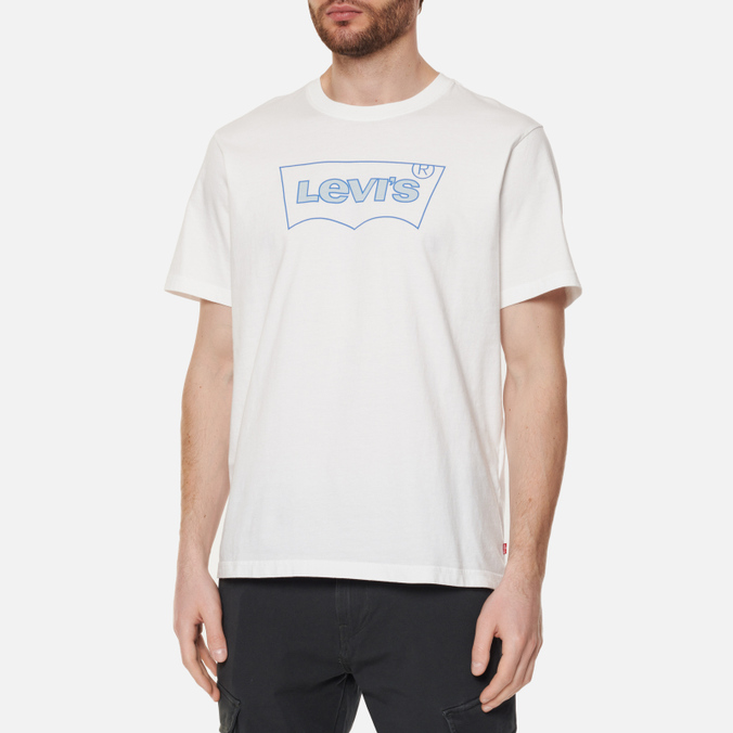 Мужская футболка Levi's, цвет белый, размер S 16143-0473 Relaxed Graphic - фото 3
