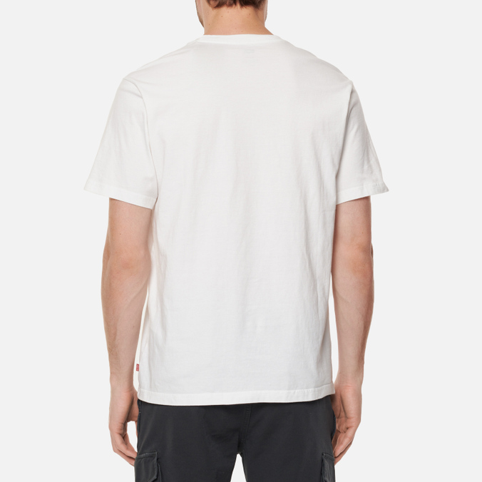 Мужская футболка Levi's, цвет белый, размер S 16143-0473 Relaxed Graphic - фото 4