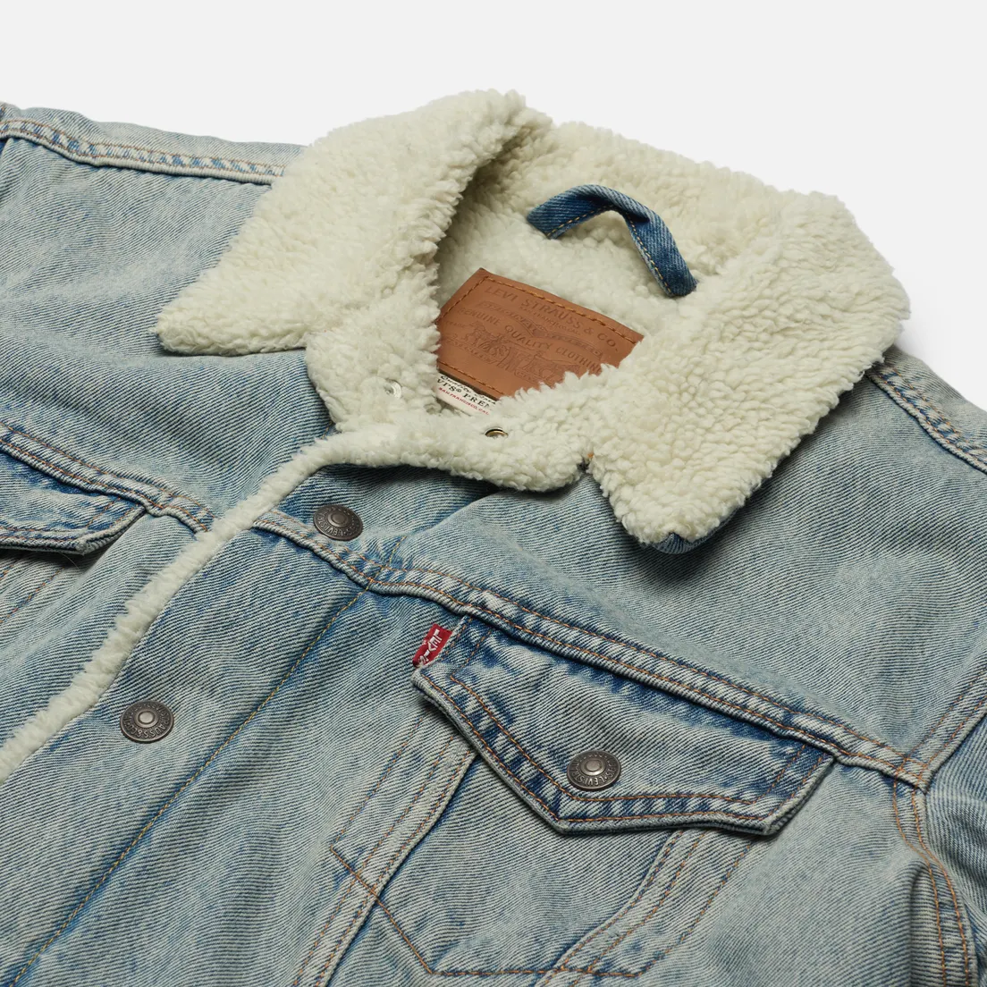 Levi's Мужская джинсовая куртка Type III Sherpa Trucker