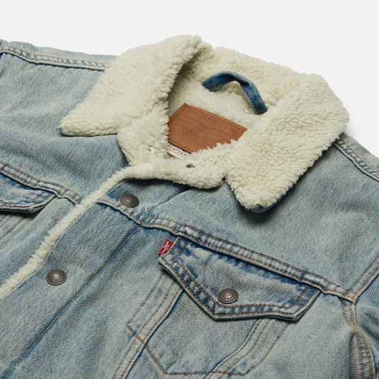 Мужская джинсовая куртка Levi's Type III Sherpa Trucker Stonebridge/Light Wash