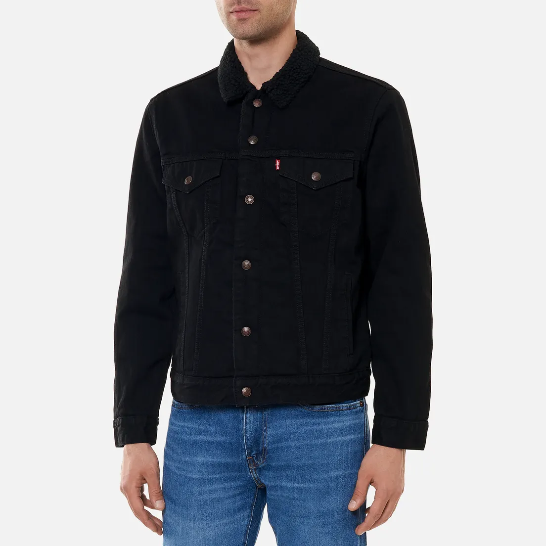 Levi's Мужская джинсовая куртка Type III Sherpa Trucker