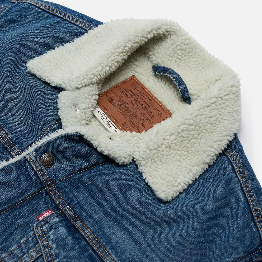 Levi's Мужская джинсовая куртка The Sherpa Trucker