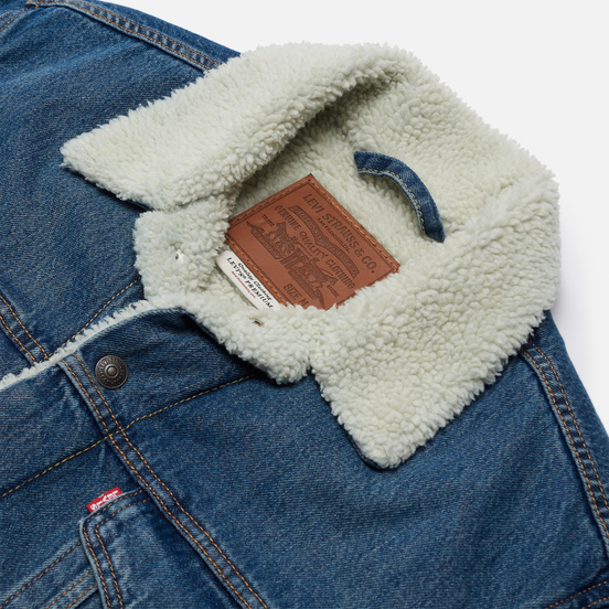 Мужская джинсовая куртка Levi's The Sherpa Trucker Fable/Medium Wash