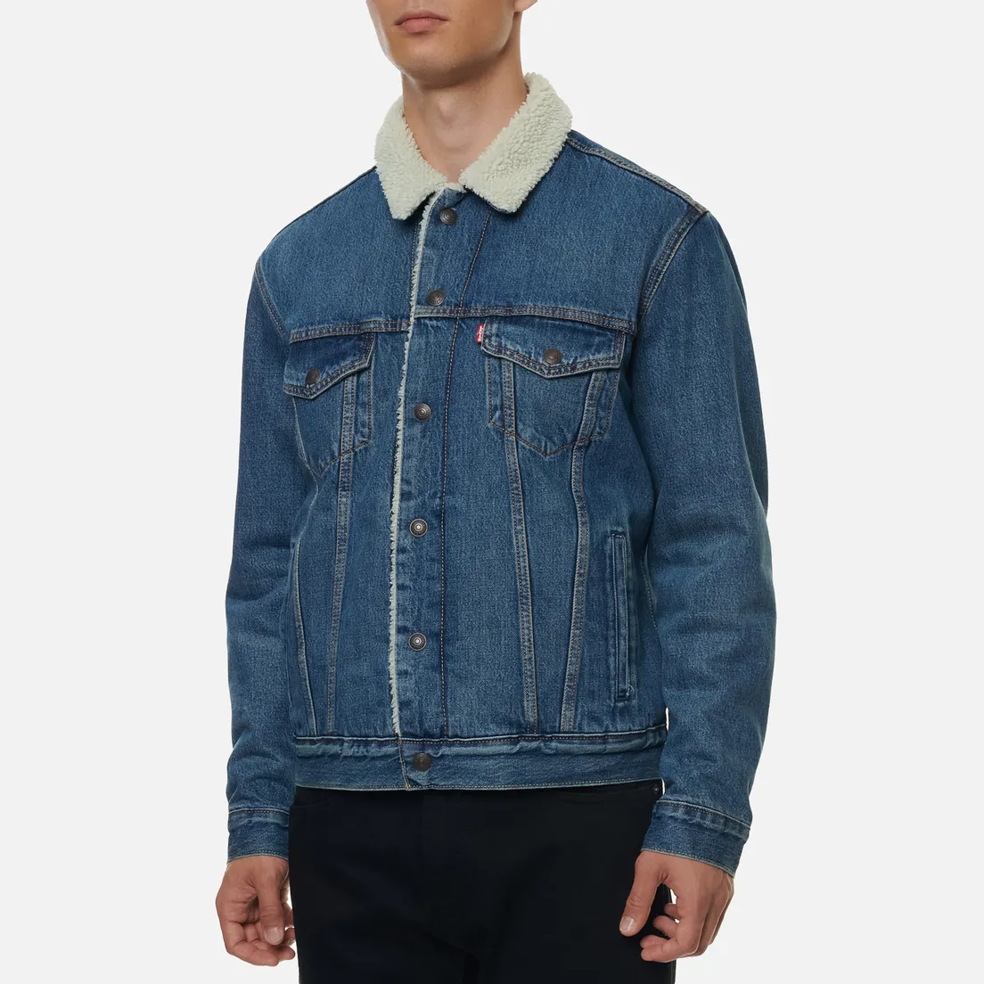 Levi's Мужская джинсовая куртка The Sherpa Trucker