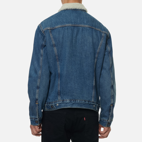 Мужская джинсовая куртка Levi's The Sherpa Trucker Fable/Medium Wash