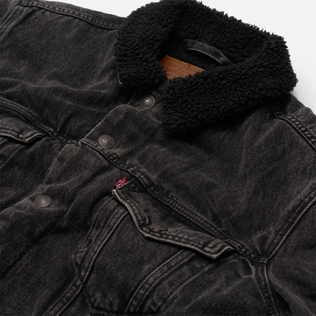 Levi's Мужская джинсовая куртка Type III Sherpa Trucker