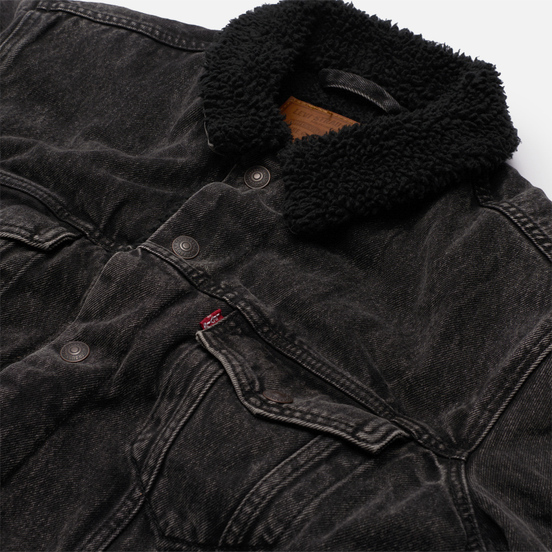 Мужская джинсовая куртка Levi's Type III Sherpa Trucker Roadster Sherpa