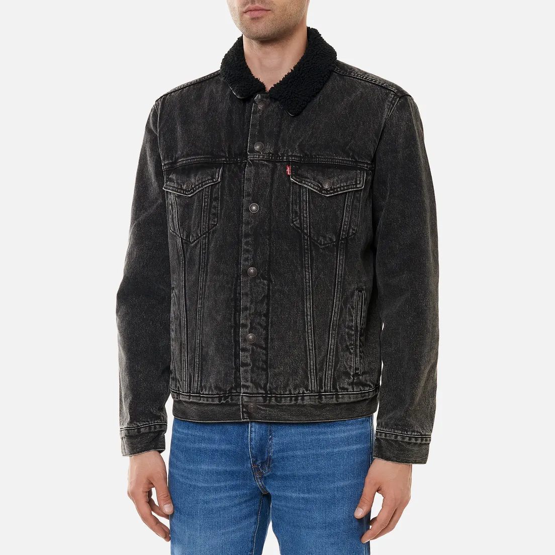 Levi's Мужская джинсовая куртка Type III Sherpa Trucker