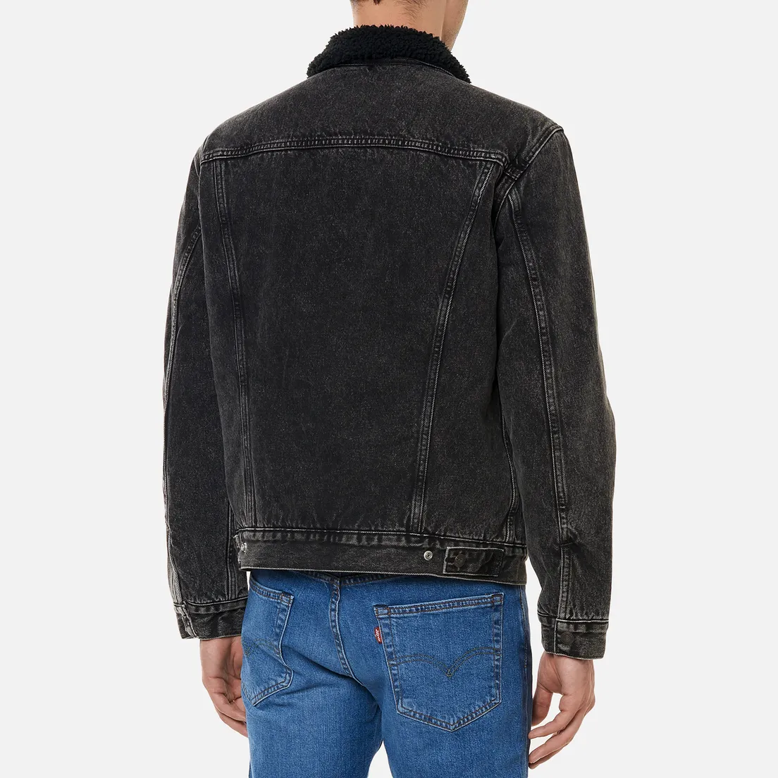 Levi's Мужская джинсовая куртка Type III Sherpa Trucker