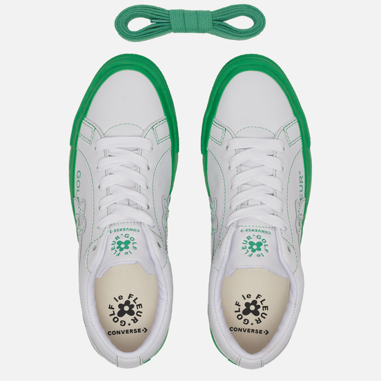 Кеды Converse x Tyler The Creator Golf le Fleur One Star White/Antique White/Green