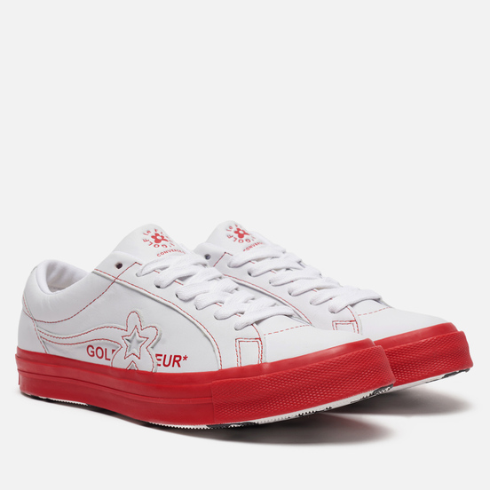 Кеды Converse x Tyler The Creator Golf le Fleur One Star White/Antique White/Racing Red