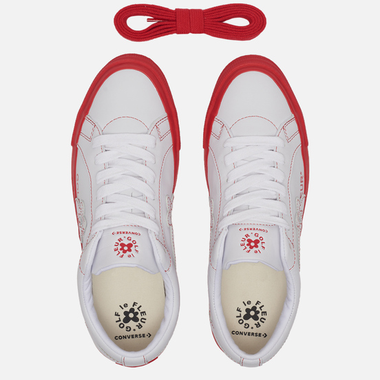 Кеды Converse x Tyler The Creator Golf le Fleur One Star White/Antique White/Racing Red
