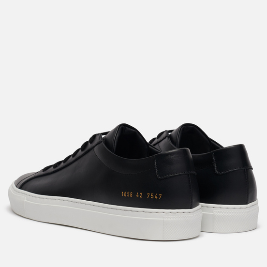 Мужские кеды Common Projects Achilles Low White Sole Black