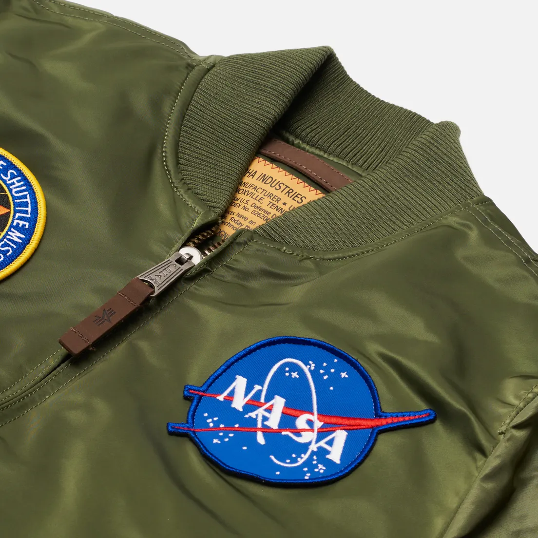 Alpha Industries Мужская куртка бомбер NASA MA-1 VF