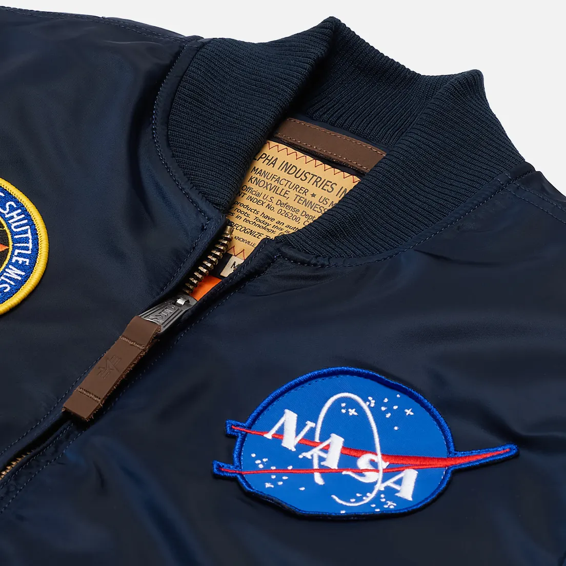 Alpha Industries Мужская куртка бомбер NASA MA-1 VF