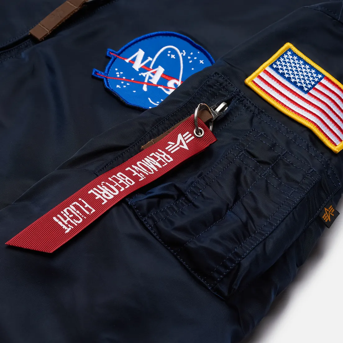 Alpha Industries Мужская куртка бомбер NASA MA-1 VF