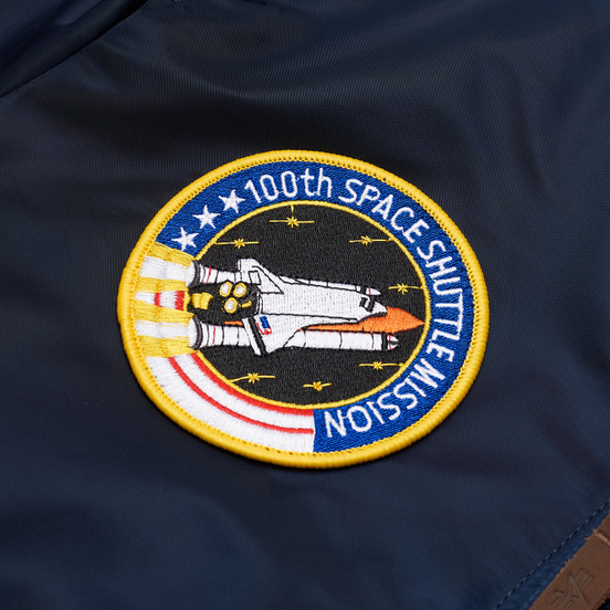 Мужская куртка бомбер Alpha Industries Nasa MA-1 VF Replica Blue