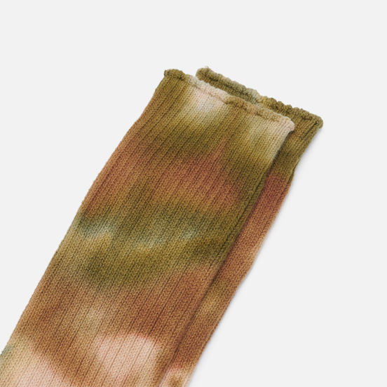 Носки Anonymous Ism Tie Dye Crew Brown