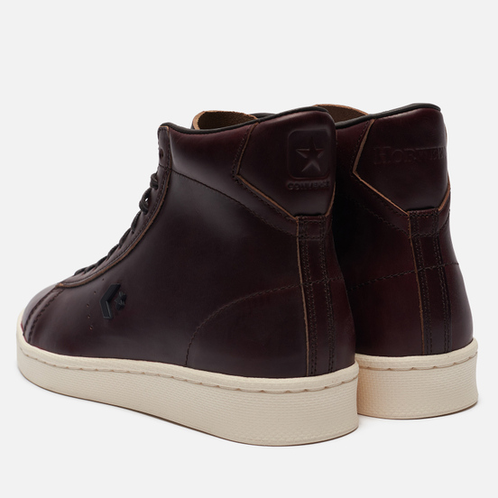 Мужские кеды Converse x Horween Pro Leather Hi Tobacco Brown