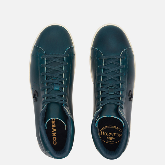Мужские кеды Converse x Horween Pro Leather Hi Dark Blue