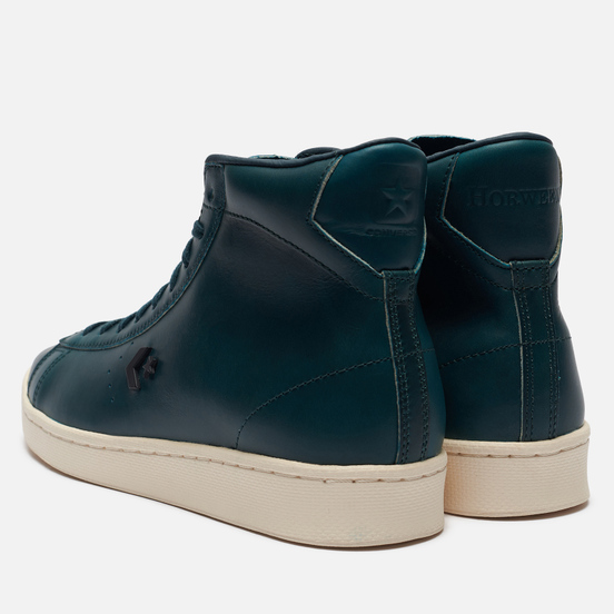 Мужские кеды Converse x Horween Pro Leather Hi Dark Blue