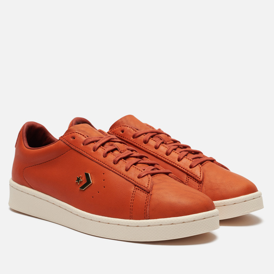 Мужские кеды Converse x Horween Pro Leather Low Burnt Orange Virginia