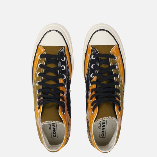 Мужские кеды Converse Chuck 70 Hi Hacked Archive Dark Moss/Black/Egret