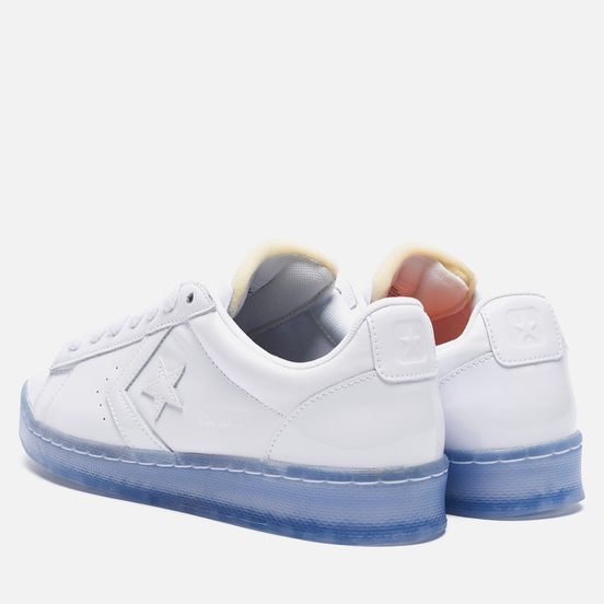Мужские кеды Converse x Rokit Pro Leather Ox White/White/Oriole