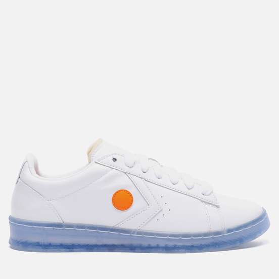 Мужские кеды Converse x Rokit Pro Leather Ox White/White/Oriole