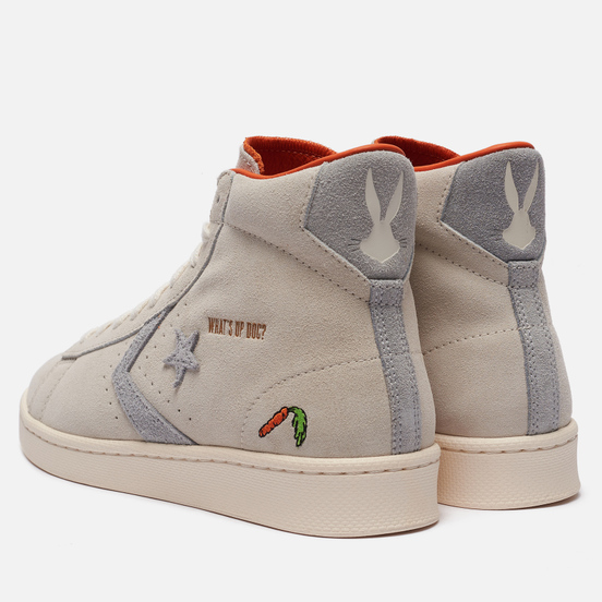 Кеды Converse x Bugs Bunny Pro Leather Hi Natural Ivory/Egret/Grey