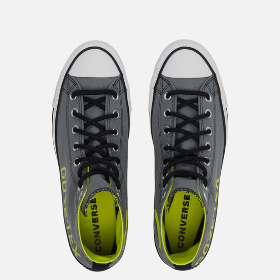 Мужские кеды Converse Chuck Taylor All Star High Gore-Tex Fuji Construction Limestone Grey/Lemon Venom