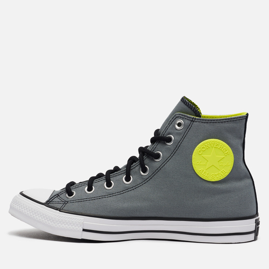 Мужские кеды Converse Chuck Taylor All Star High Gore-Tex Fuji Construction Limestone Grey/Lemon Venom