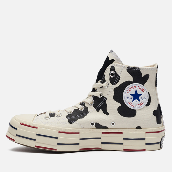 Мужские кеды Converse x Brain Dead Chuck 70 Hi Egret/Black/French Roast