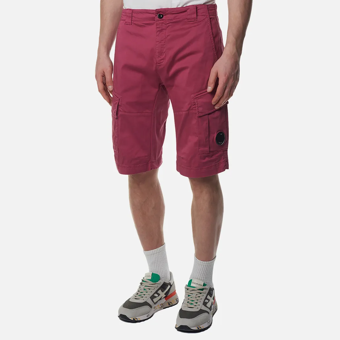 C.P. Company Мужские шорты Stretch Sateen Cargo Lens Detail