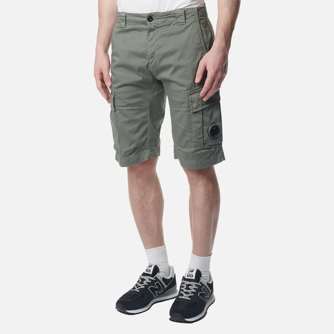 C.P. Company Мужские шорты Stretch Sateen Cargo Lens Detail