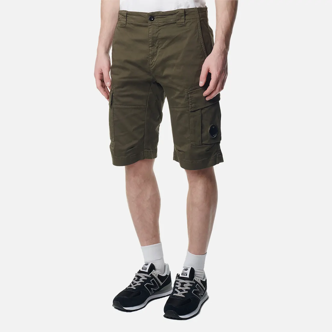 C.P. Company Мужские шорты Stretch Sateen Cargo Lens Detail