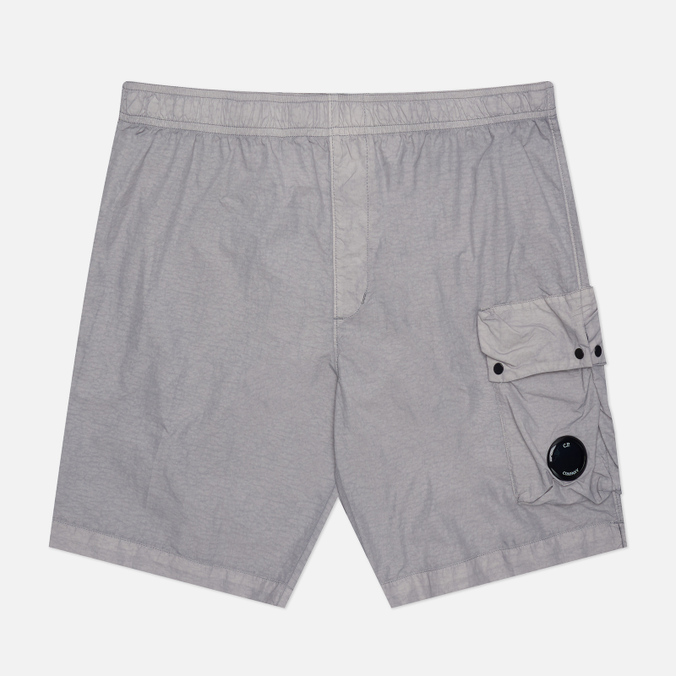Мужские шорты C.P. Company Flatt Nylon Cargo Swim, цвет серый
