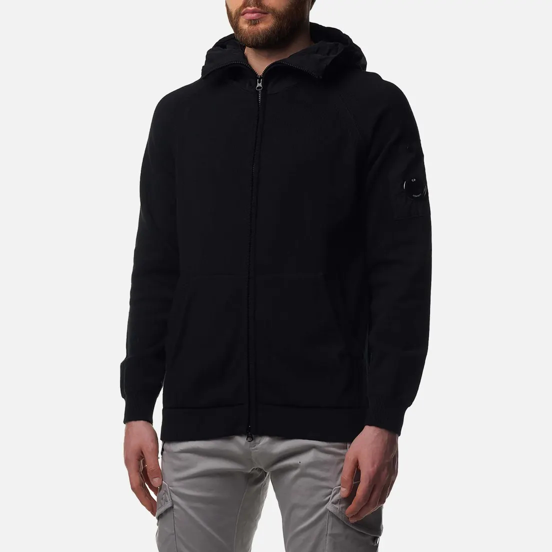C.P. Company Мужской свитер Cotton Mixed Hooded Knit
