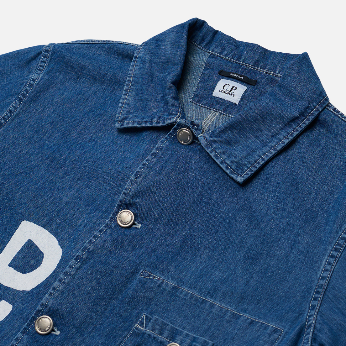 C.P. Company Мужская джинсовая куртка Blu Garment Dyed