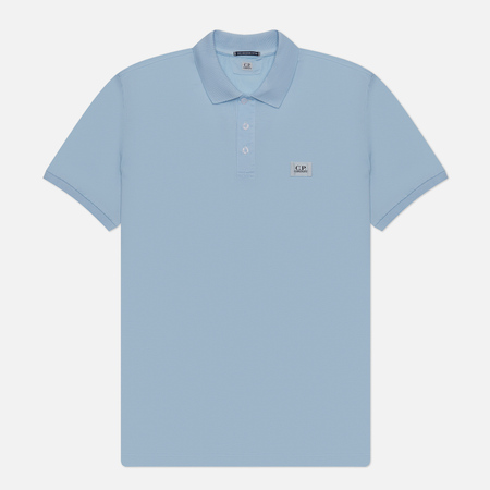  Мужское поло C.P. Company 70/2 Mercerized Jersey, цвет голубой, размер XXL