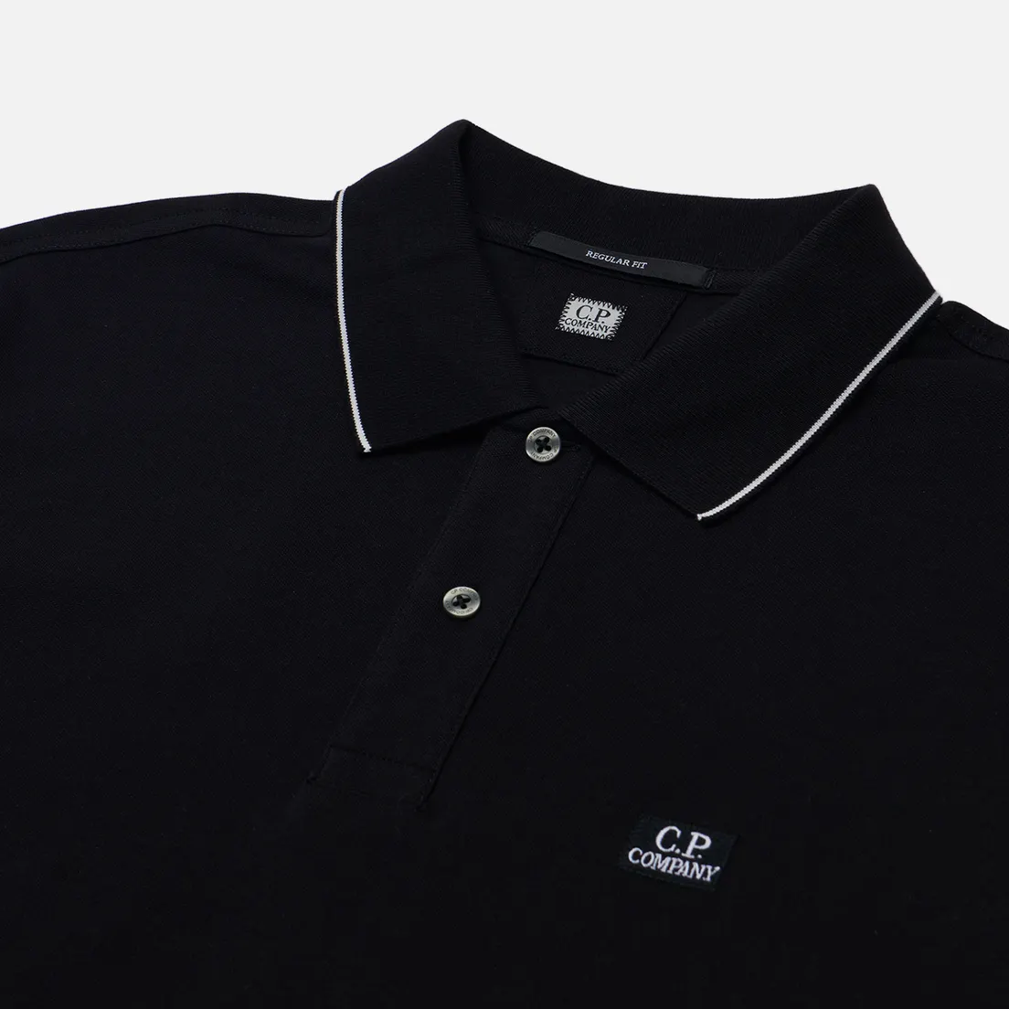 C.P. Company Мужское поло Stretch Piquet Regular Striped Collar