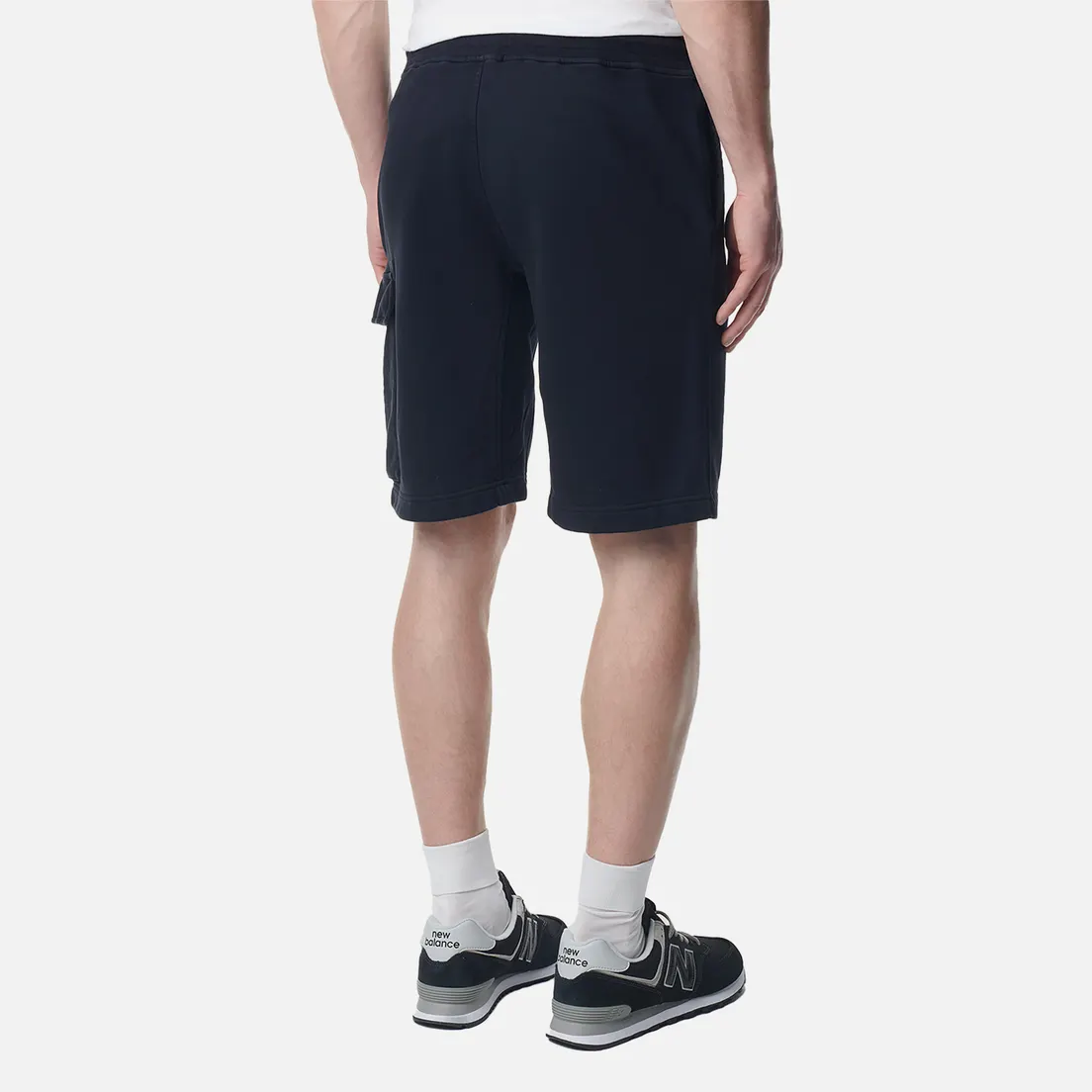 C.P. Company Мужские шорты Cotton Diagonal Fleece Cargo Garment Dyed