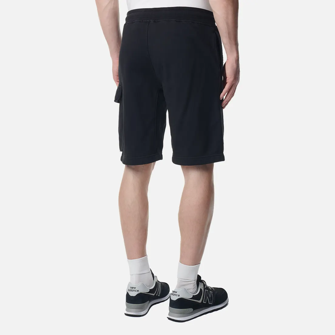 C.P. Company Мужские шорты Cotton Diagonal Fleece Cargo Garment Dyed