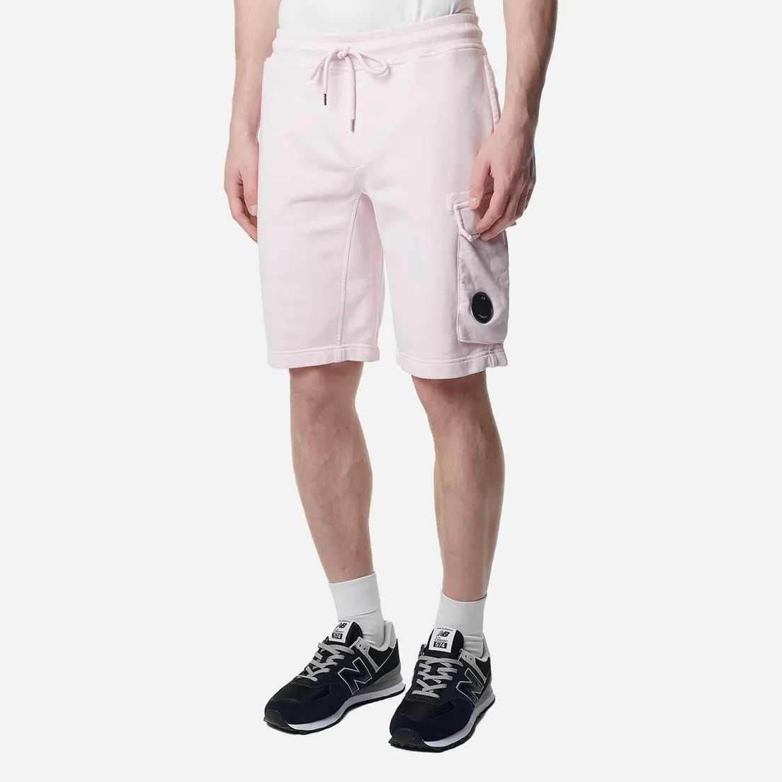 C.P. Company Мужские шорты Cotton Diagonal Fleece Cargo Resist Dyed