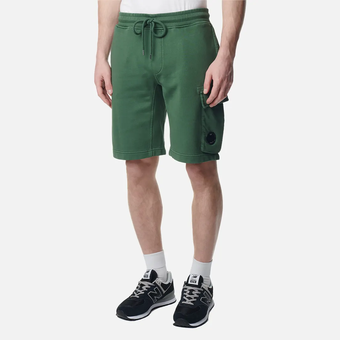 C.P. Company Мужские шорты Cotton Diagonal Fleece Cargo Resist Dyed