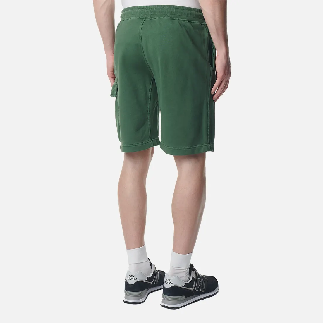 C.P. Company Мужские шорты Cotton Diagonal Fleece Cargo Resist Dyed