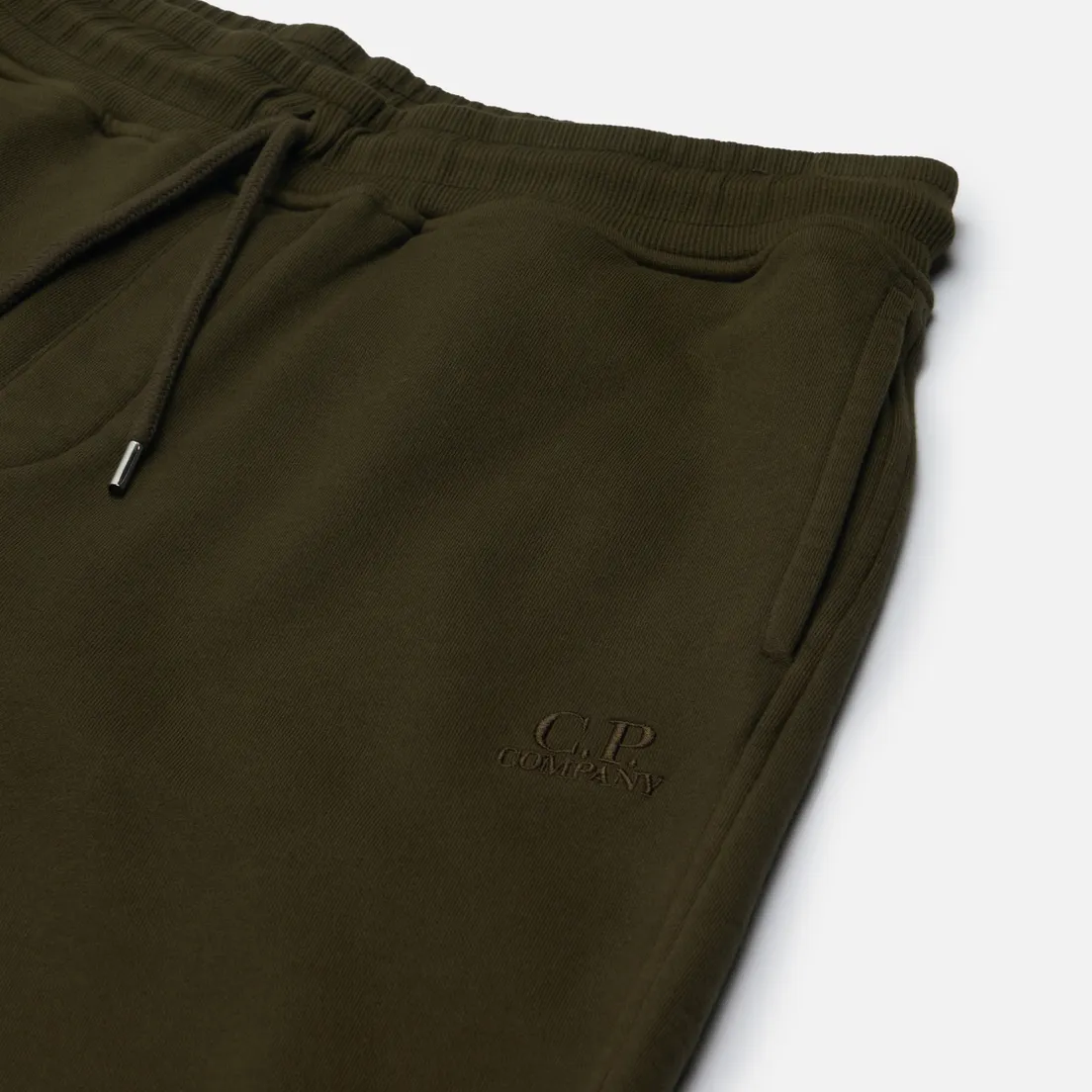 C.P. Company Мужские шорты Cotton Diagonal Fleece Garment Dyed